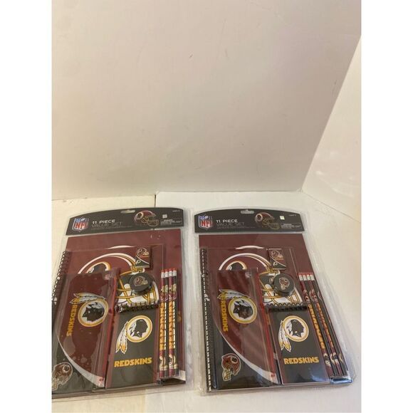 NFL Redskins school set 11 pieces each lot 2 units new - Picture 1 of 2
